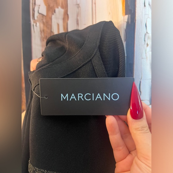 Marciano Black Dress with Gold Detailing - Picture 7 of 8